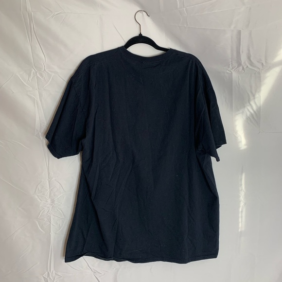 Vintage Fruit of The Loom Glow In The Dark Skeleton Black T-shirt Mens Size 2XL - Picture 5 of 6